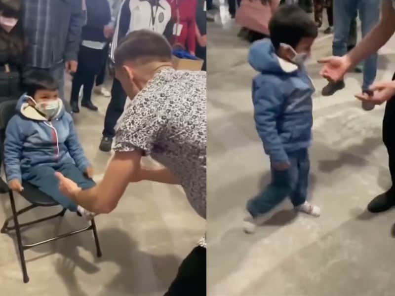 MENINO DE 5 ANOS QUE NÃO CONSEGUE ANDAR SEM APARELHO FICA CURADO APÓS ORAÇÃO