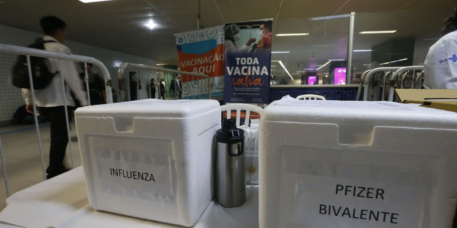Conclui-se na quinta-feira a imunização em estações de trem, metrô e ônibus de São Paulo