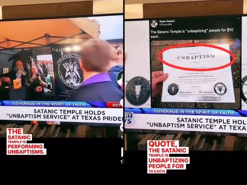 Templo satânico cobra 10 dolares para 'desbatizar' pessoas