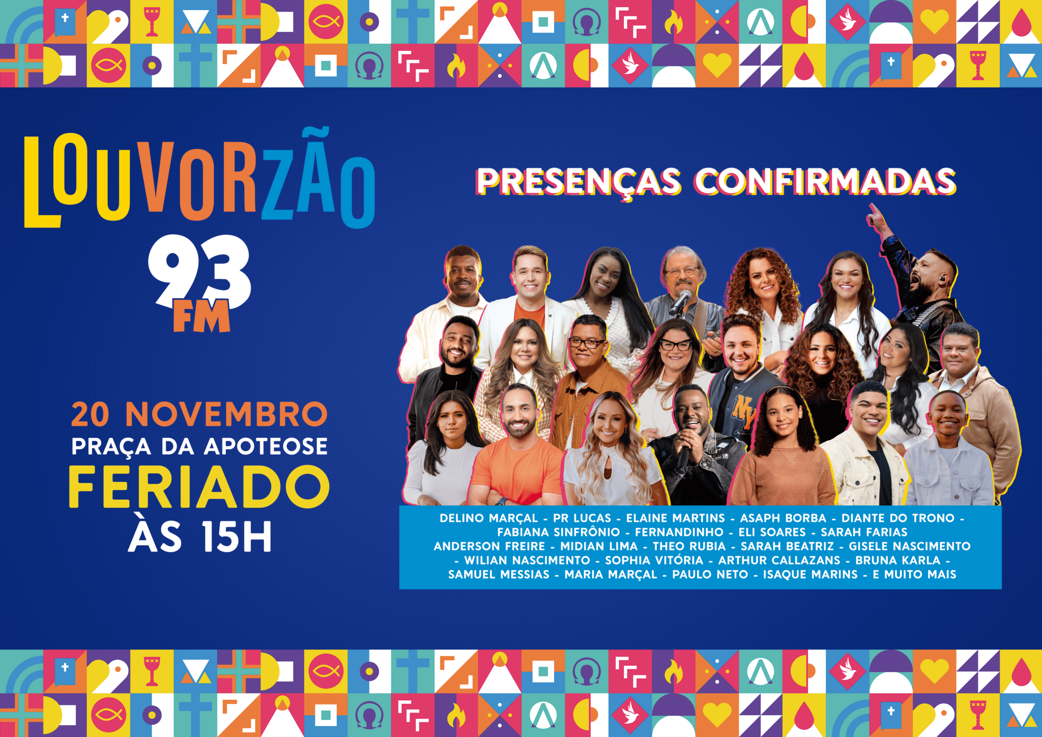 LOUVORZÃO 93 NO DIA 20 DE NOVEMBRO NO RIO