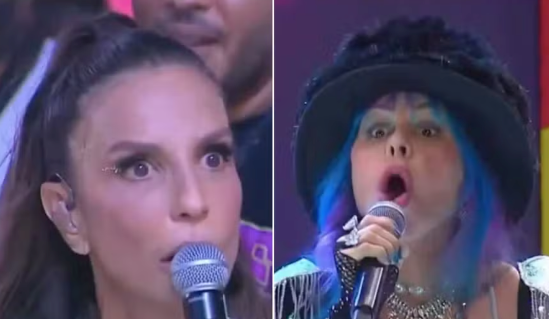 Durante Carnaval de Salvador, Baby do Brasil surpreende com alerta sobre arrebatamento e Ivete Sangalo rebate com descontração. Foto: Reprodução/X.