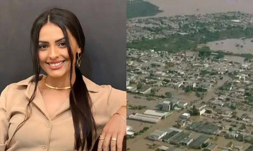 Cristã sobrevive após adorar a Deus pedindo para ser resgatada em meio a uma das enchentes no Rio Grande do Sul. Foto: Instagram/Fernanda Rochele/Globo/Reprodução