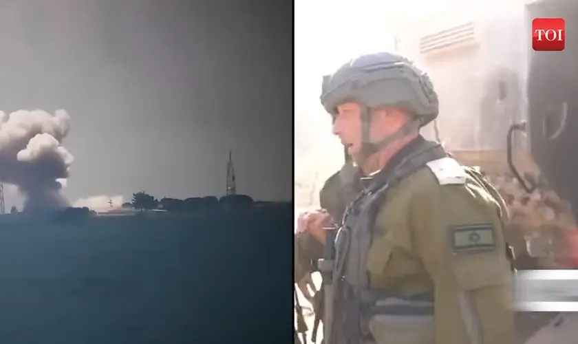 Recentemente, um drone com explosivos, lançado pelo grupo terrorista Hezbollah a partir do Líbano, atingiu uma área na Baixa Galileia. Foto: Captura de tela/YouTube/ The Times of India