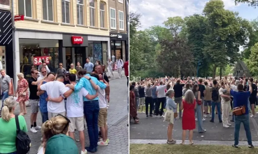Evangelismo na Holanda: Grupo de evangelistas converte 198 pessoas em Breda, compartilhando a mensagem de Jesus e transformando vidas. Foto: Reprodução/Instagram/Just Jesus Ministries