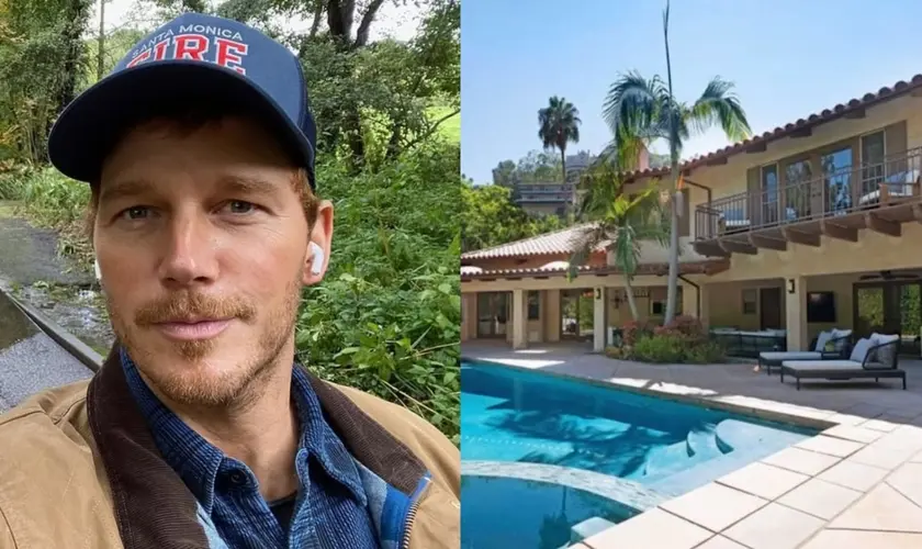 O ator cristão Chris Pratt compartilhou que sua casa foi preservada durante os devastadores incêndios que atingiram a Califórnia. Foto: Instagram/Chris Pratt/Reprodução/YouTube/Famous Ent