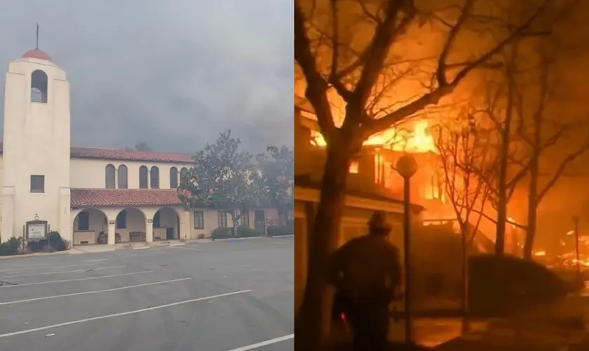 Três incêndios florestais fora de controle estão devastando a Califórnia, nos Estados Unidos, alimentados por ventos fortes e pelo clima seco. Foto: Bárbara Soos