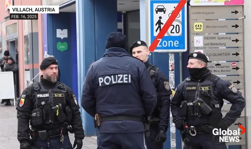 Refugiado sírio se radicaliza pelo TikTok e comete ataque na Áustria, matando um adolescente e ferindo cinco pessoas. Foto: Captura de tela/YouTube/Global News