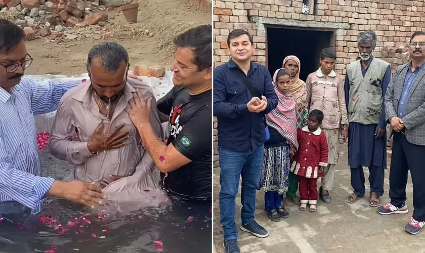 O pastor e missionário Claudinei Vicente relatou ter pago pela liberdade de cinco famílias que viviam em situação de escravidão no Paquistão. Foto: Reprodução/Instagram/Claudinei Vicente