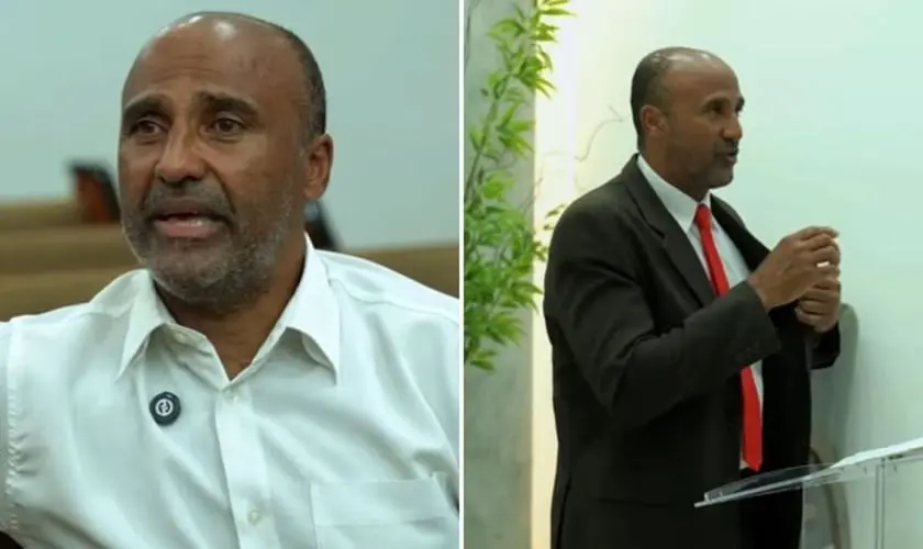 Ex-presidiário, tem vida transformada ao conhecer Jesus na prisão, vence o câncer e hoje lidera uma igreja ao lado da esposa no RJ. Foto: Reprodução/YouTube/Adventistas Rio Fluminense