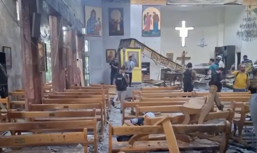 Parlamento Europeu condena ataque à igreja na Síria, exige proteção a cristãos e denuncia aumento da violência religiosa no país. Foto: Captura de tela/YouTube/Telly Guru