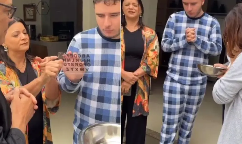 Adolescente autista é batizado em casa em uma emocionante cerimônia de batismo acessível, adaptada para suas necessidades. Foto: Reprodução/Instagram/Cláudia Boechat