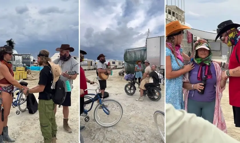 Um grupo de cristãos realizou ações de evangelismo em festival nos EUA, e testemunhou 20 pessoas decidindo entregar suas vidas a Jesus. Foto: Reprodução/Instagram/Philip Renner