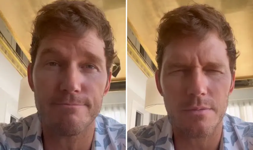 Com seu conhecido posicionamento sobre fé, o ator Chris Pratt usou seu Instagram para compartilhar um vídeo de oração com os seguidores. Foto: Captura de tela/Instagram/prattprattpratt