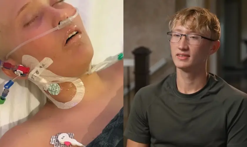 Adolescente recebe a cura de leucemia e câncer agressivo no cérebro após dois anos de oração e louvor de pais. Foto: Reprodução/CBN News
