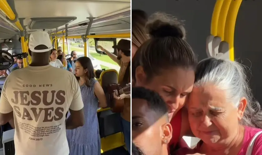 O ex-traficante holandês Clement van Engel realizou recentemente uma ação evangelística em um ônibus no Brasil. Foto: Reprodução/Instagram/Allan Machado