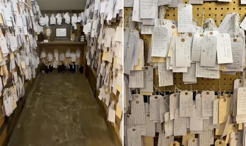 Uma loja de decoração no Alabama, nos Estados Unidos, tem chamado atenção ao oferecer um espaço de oração dentro do próprio estabelecimento. Foto: Reprodução/Instagram/Vintage 72