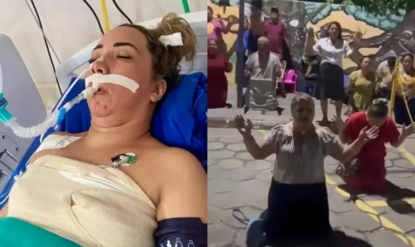 Após diagnóstico de morte cerebral, mulher em Manaus surpreende médicos ao voltar à vida após clamor de pessoas em frente ao hospital. Foto: Reprodução/ Instagram/Joyce Brito