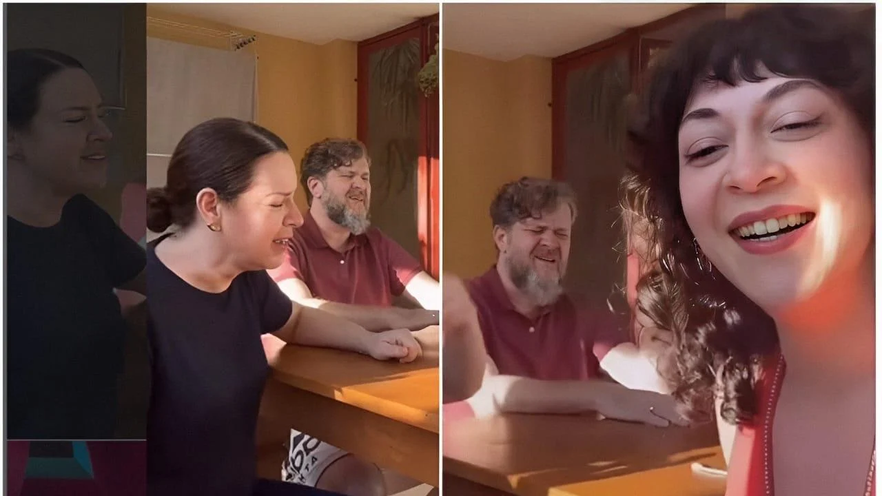 Clara Tannure canta com os pais e confessa precisar de Jesus