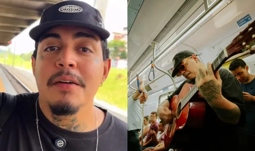 O rapper cristão recebe cura de câncer em estágio avançado após médicos lhe darem apenas 30 dias de vida, em 2020. Foto: Reprodução/Instagram/Matheus Brisa
