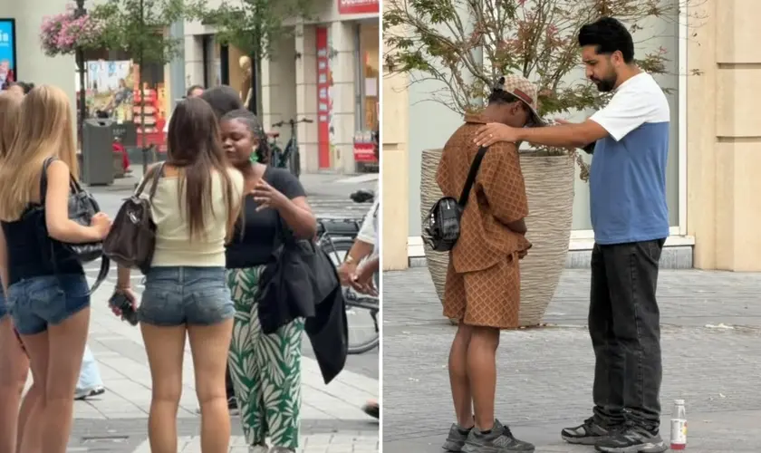 Evangelismo na Bélgica alcança 370 pessoas, com 107 decisões por Jesus, 11 curas e dois batismos durante maratona pelas ruas. Foto: Reprodução/Instagram/Go Revival Europe