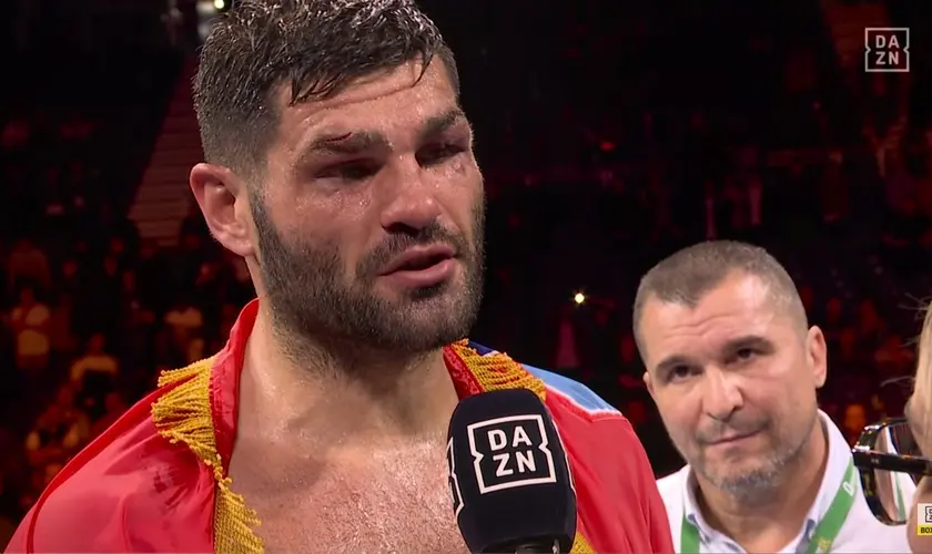 Campeão mundial, boxeador croata atribui vitória a Jesus e afirma ter recebido força do Espírito Santo durante a luta. Foto: Reprodução/YouTube/ DAZN Boxing