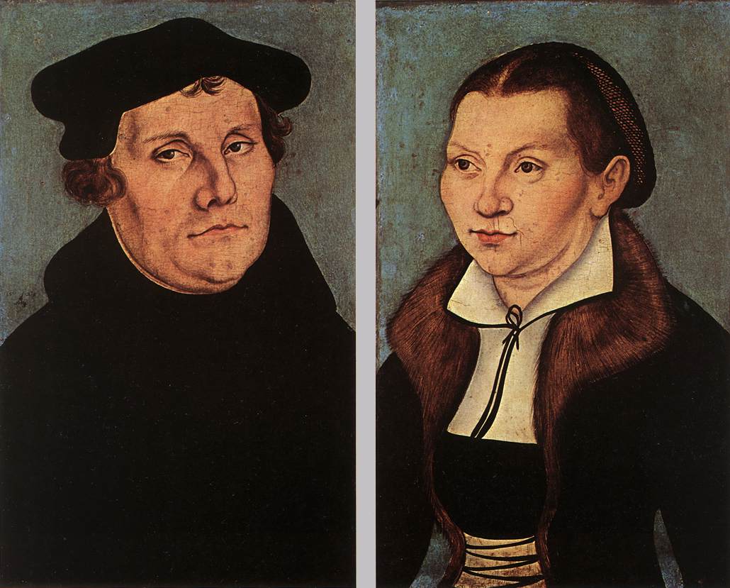 Retrato de Catarina de Bora pintado por Lucas Cranach, o Velho.