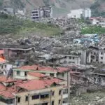 O terremoto em Sichuan (foto), China, deixou mais de 8 mil desaparecidos em 2008