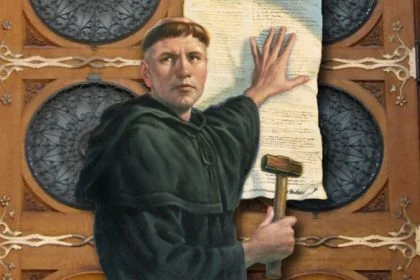 Martinho Lutero e as 95 Teses (Pintura): Foto: Reprodução