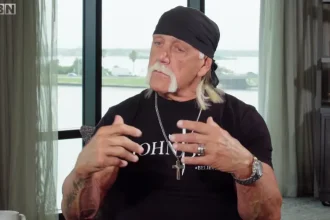 O ex-lutador Hulk Hogan, conhecido por suas conquistas no wrestling, recentemente compartilhou seu testemunho de fé após se batizar. Foto: Reprodução/Facebook/TBN