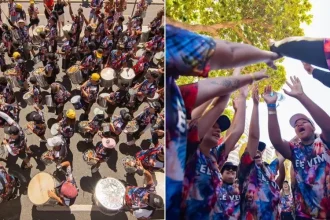 Cristãos de diversas partes do Brasil realizaram ações evangelísticas durante o Carnaval, levando a mensagem de Jesus para as ruas. Foto: Reprodução/Instagram/Batucada Abençoada.