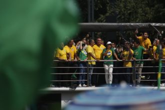 Ato do Pastor Silas Malafaia em apoio a Bolsonaro na Avenida Paulista. Foto: Paulo Pinto/Agência Brasil