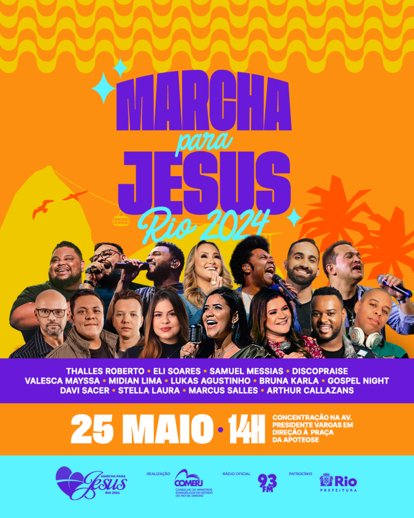 Marcha Para Jesus do Rio de Janeiro tem data da 17ª edição confirmada