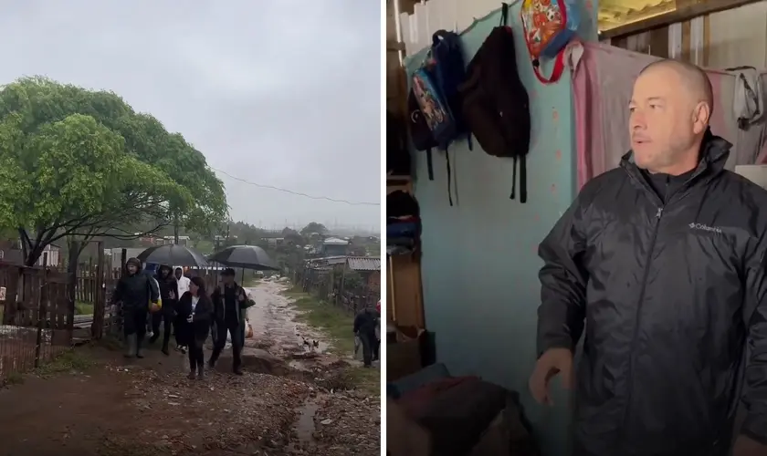 Pastor Joel Engel lidera iniciativa de apoio às vítimas de enchentes no Rio Grande do Sul, levando esperança para comunidades afetadas. Foto: Instagram/Pastor Joel Engel.