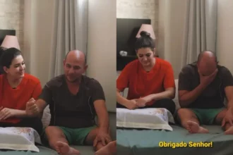 Casal reencontra filho de 11 anos que ficou isolado na casa da avó por três dias devido às enchentes no Rio Grande do Sul. Foto: Instagram/Reprodução/Lagoinha Canoas