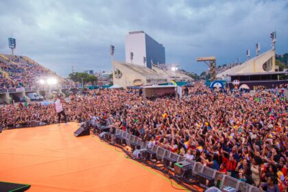 Mais de 200 mil pessoas mostraram a força da união e expressaram seu amor a Deus na 17ª edição da Marcha Para Jesus do Rio de Janeiro. Foto: Reprodução/WhatsApp.