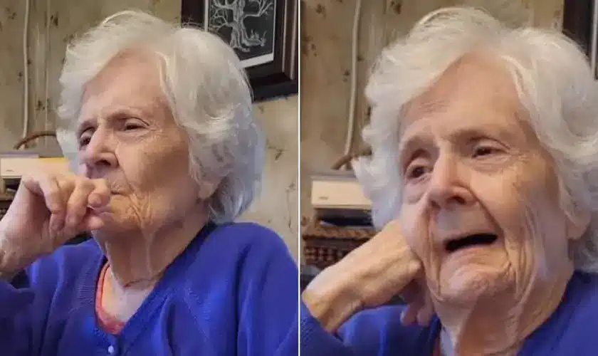 Vídeo de idosa com demência, que lembra apenas de Jesus, viraliza nas redes sociais, tocando milhões de pessoas com a força de sua fé. Foto: Reprodução/TikTok/1littlerebel4.0