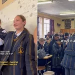 Aluna é curada de lesão no ombro durante evangelismo em escola da África do Sul, surpreendendo e emocionando colegas. Foto: Reprodução/Instagram/Danielle Caram