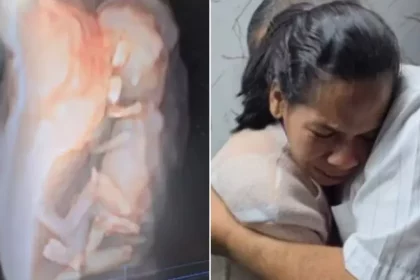 Marcilene dos Santos Silva, de 30 anos, mãe de três meninos, engravida após laqueadura de dois anos: ''Dessa vez veio uma sonhada princesa.'' Foto: Reprodução/Instagram/George Morais Ferreira