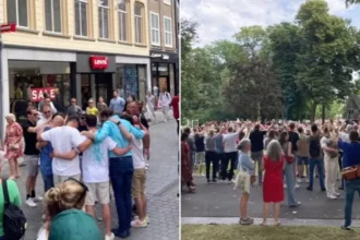 Evangelismo na Holanda: Grupo de evangelistas converte 198 pessoas em Breda, compartilhando a mensagem de Jesus e transformando vidas. Foto: Reprodução/Instagram/Just Jesus Ministries