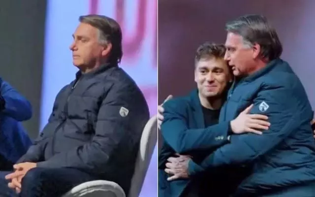 Nikolas Ferreira e Bolsonaro na CPAC Brasil / Foto: Reprodução