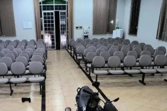 Invasão a culto no Rio Grande do Sul: homem entra de moto em igreja e fere três pessoas com faca durante o ataque. Foto: Arquivo pessoal.