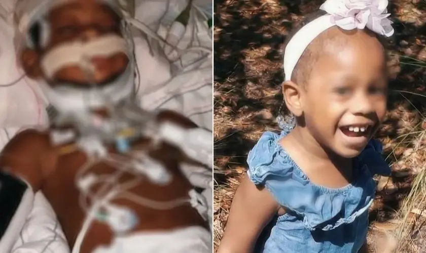 Milagre em família: bebê volta à vida após ser achado boiando em lago, surpreendendo médicos e renovando a fé dos pais. Foto: Reprodução/CBN News.