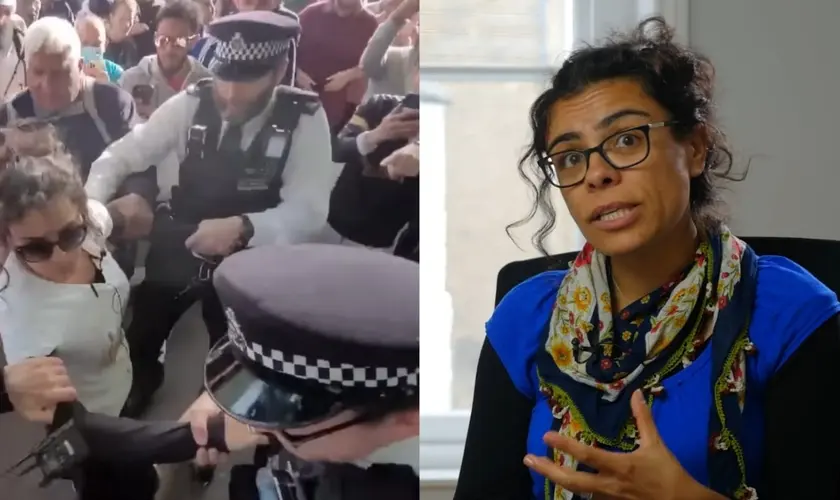 Evangelista presa injustamente em Londres por criticar o Islã é indenizada em 10 mil libras após ação judicial contra a polícia. Foto: Reprodução/YouTube/Christian Concern