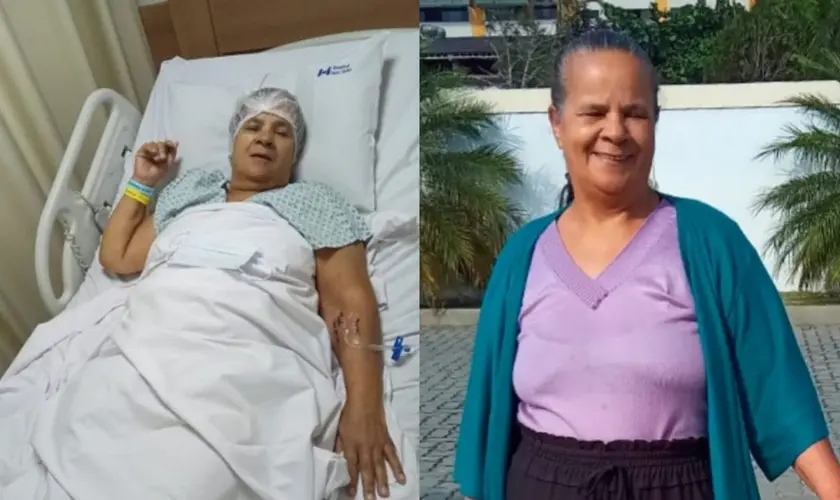 Após sobreviver a 3 paradas cardíacas, Maria de Fátima testemunha o milagre de sua recuperação e agradece a Deus pela vida. Foto: Site Mulher Cristã.