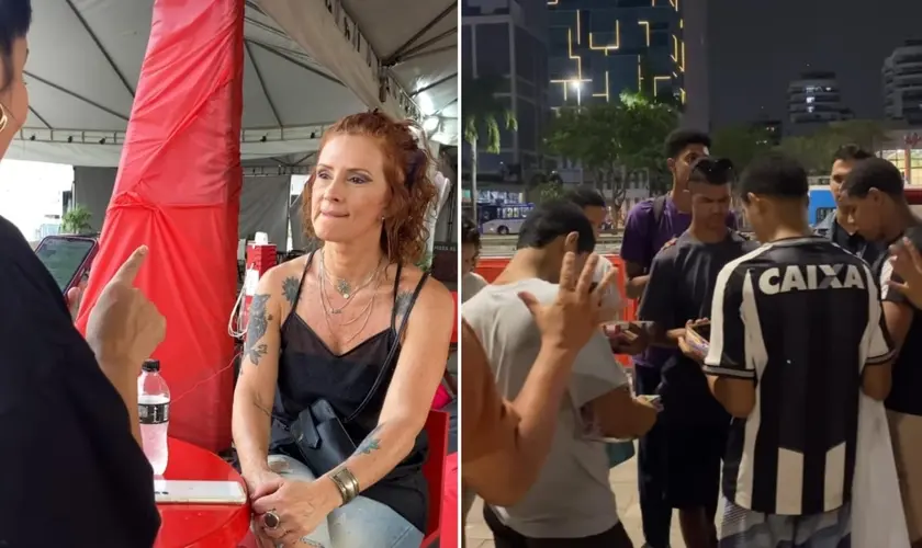 Em meio à euforia do Rock in Rio, um grupo de jovens cristãos realizou uma ação evangelística que impactou centenas de pessoas. Foto: Reprodução/Instagram/JOCUM Carioca/FLUIR