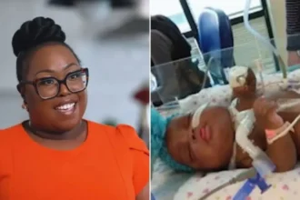 Casal dos EUA vive milagre com recuperação de sua bebê prematura, desafiando as previsões médicas e fortalecendo sua fé. Foto: Reprodução/CBN News.