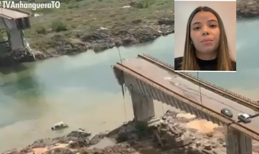 Após queda de ponte, mulher sobrevive: ”Pulamos as rachaduras correndo”