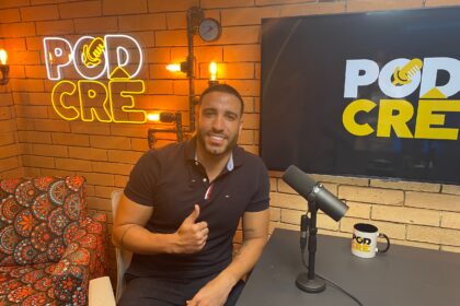 O pastor Leonardo Sale, líder da IPTM, relatou no podcast PodCrê sobre uma tentativa de assalto no Rio, que resultou em atropelar um suspeito. Foto: Divulgação.