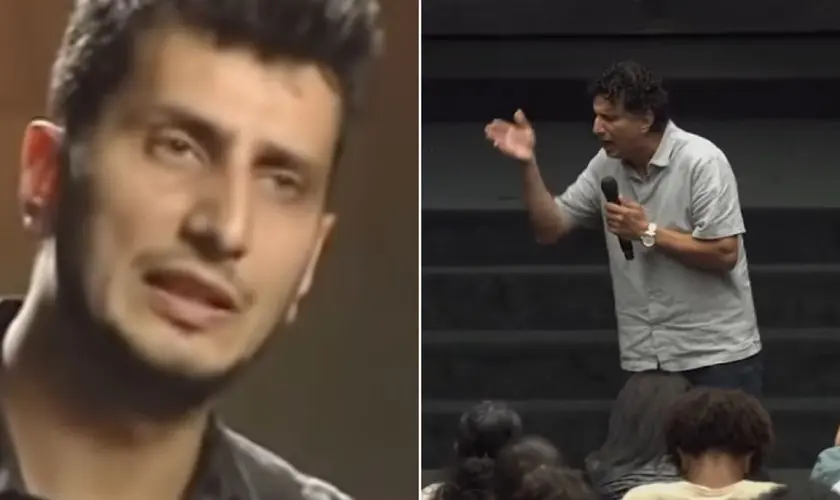 Ex-integrante do Hezbollah, Hashfin Javid teve um encontro transformador com Jesus na prisão e hoje é pastor no Canadá. Foto: Reprodução/YouTube/Kap Chatfield/Hashfin Javid