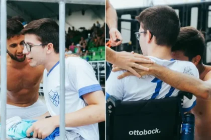 Campeão de Beach Tennis ora por atleta paralímpico e reflete sobre seu propósito de levar o amor de Jesus através do esporte. Foto: Instagram/Allan de Oliveira